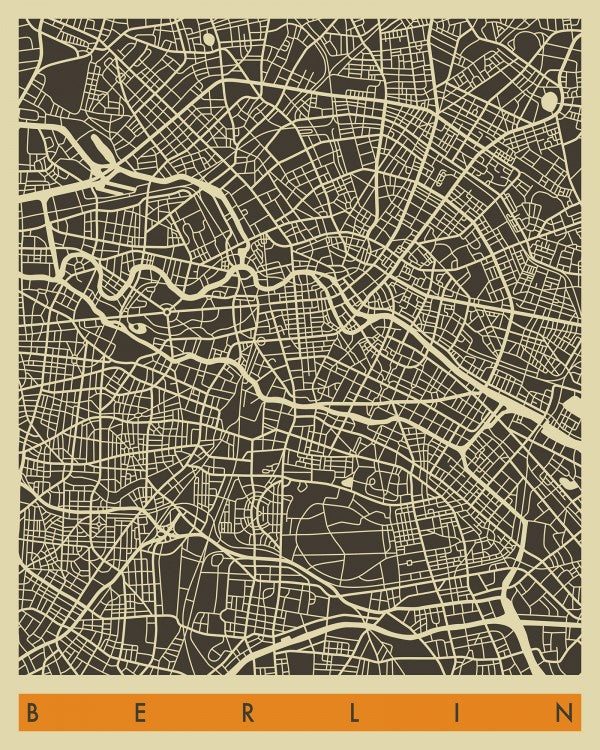 PHOTOWALL / City Map - Berlin (e22754)