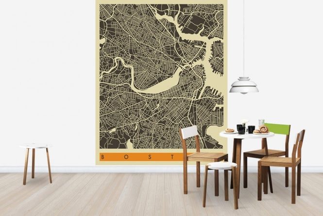 PHOTOWALL / City Map - Boston (e22755)