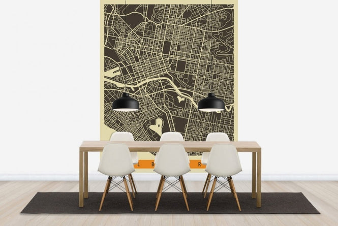 PHOTOWALL / City Map - Melbourne (e22758)