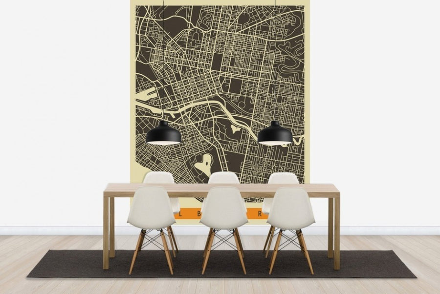 PHOTOWALL / City Map - Melbourne (e22758)