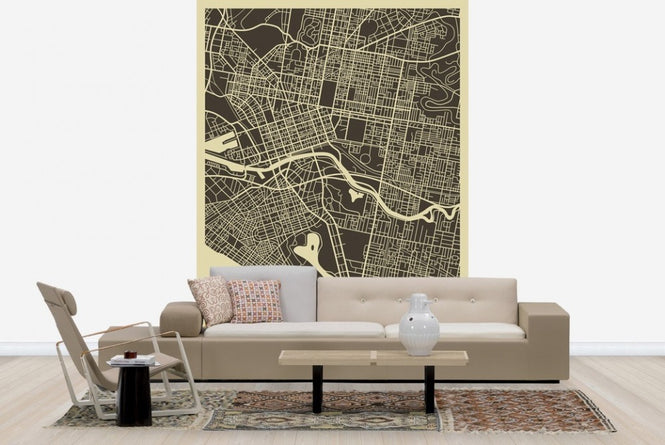 PHOTOWALL / City Map - Melbourne (e22758)