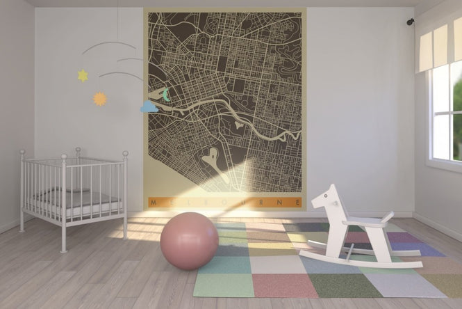 PHOTOWALL / City Map - Melbourne (e22758)