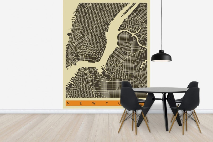 PHOTOWALL / City Map - New York (e22760)