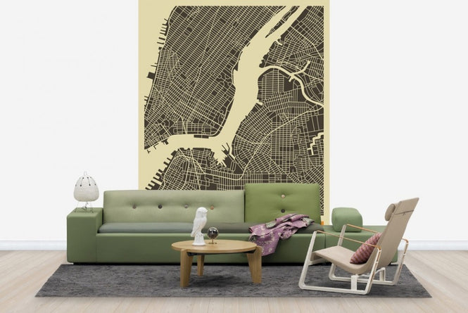 PHOTOWALL / City Map - New York (e22760)