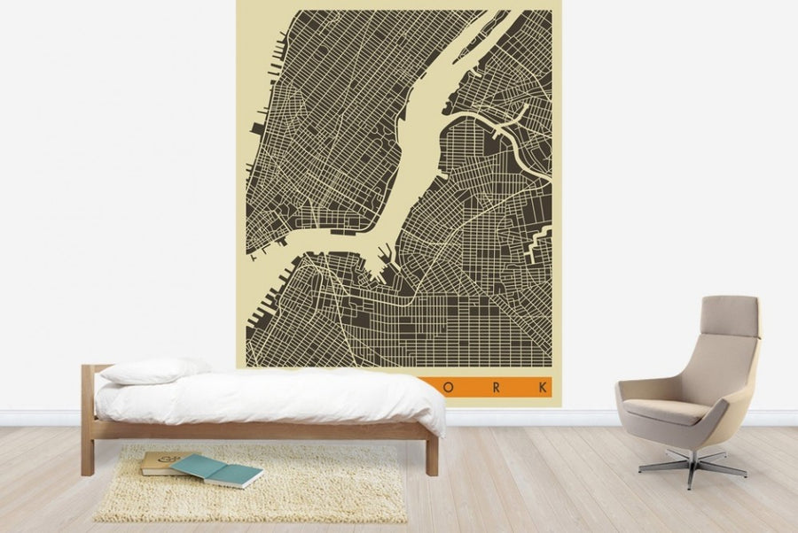 PHOTOWALL / City Map - New York (e22760)
