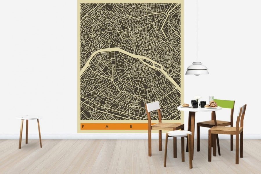 PHOTOWALL / City Map - Paris (e22761)