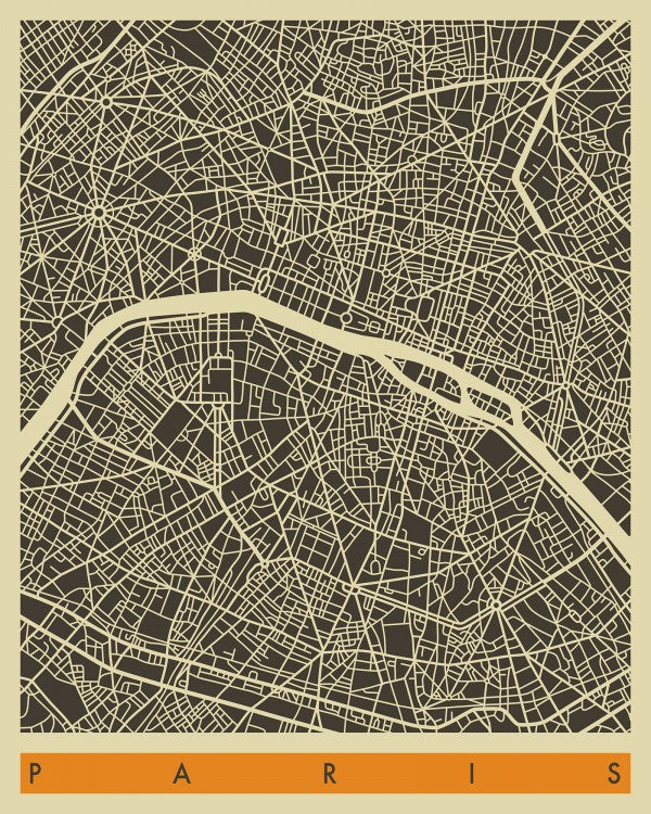 PHOTOWALL / City Map - Paris (e22761)
