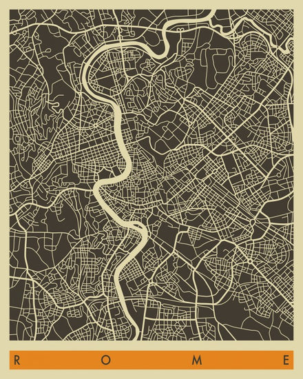 PHOTOWALL / City Map - Rome (e22762)