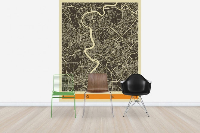 PHOTOWALL / City Map - Rome (e22762)