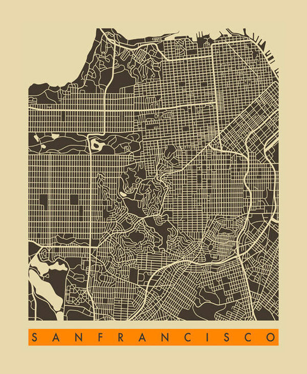 PHOTOWALL / City Map - San Fransisco (e22763)