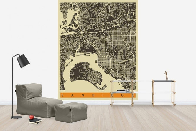 PHOTOWALL / City Map - San Diego (e22764)