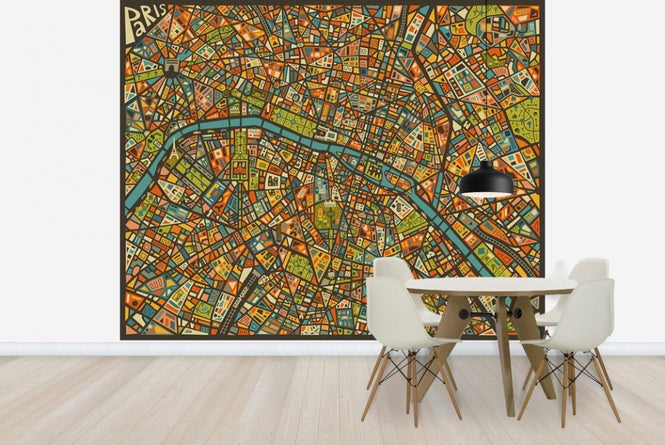 PHOTOWALL / Paris Street Map (e22765)