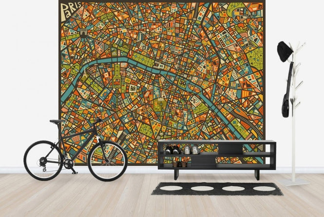 PHOTOWALL / Paris Street Map (e22765)