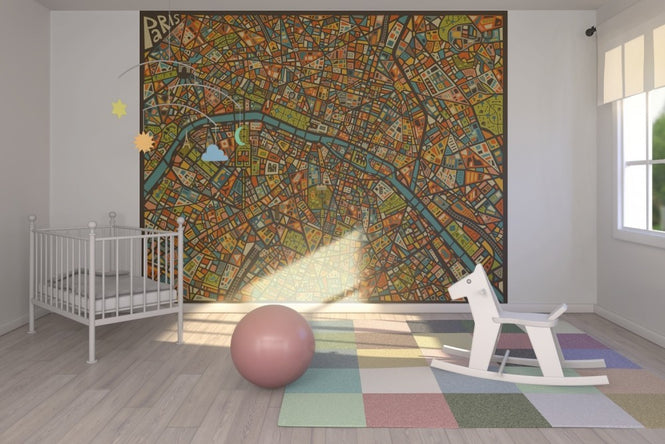 PHOTOWALL / Paris Street Map (e22765)