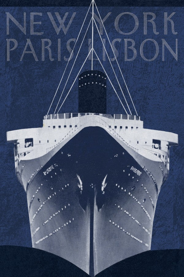 PHOTOWALL / Passage Atlantique Blueprint (e22769)