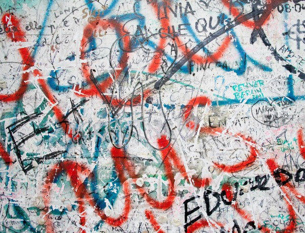 PHOTOWALL / Berlin Wall Closeup on Potsdamer Platz (e22798)