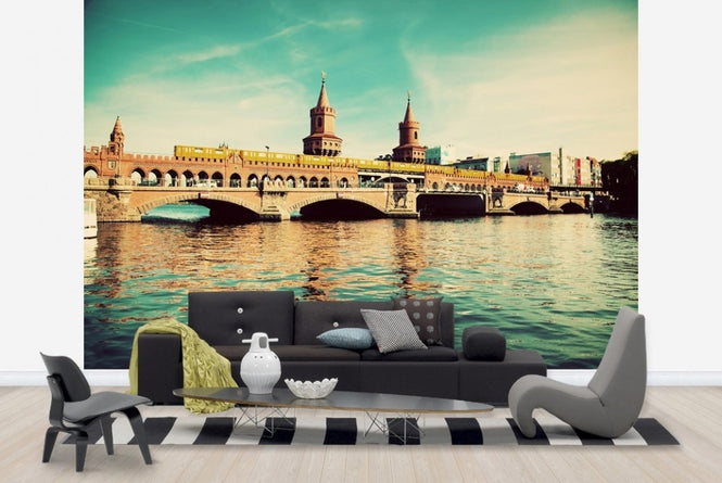 PHOTOWALL / The Oberbaum Bridge and River Spree in Berlin (e22811)