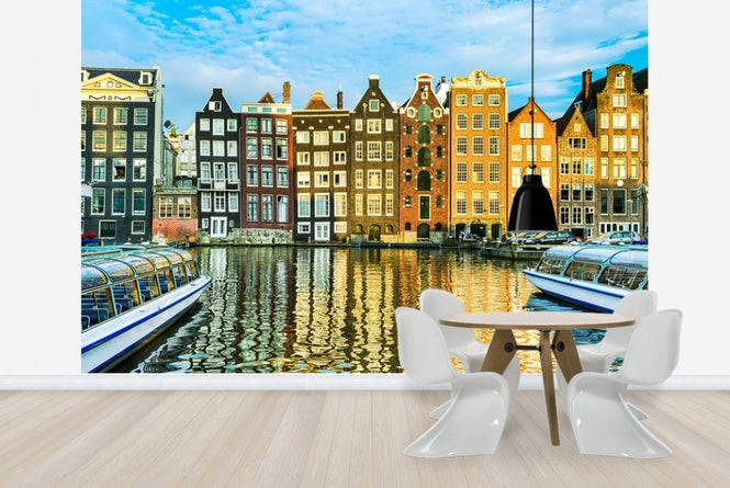 PHOTOWALL / Traditional Houses of Amsterdam, Netherlands (e22818)