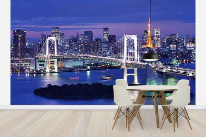 PHOTOWALL / Rainbow Bridge and Tokyo Tower (e22844)