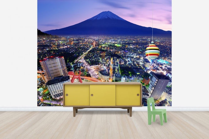 PHOTOWALL / Ueno District and Mt. Fuji in Tokyo, Japan (e22850)