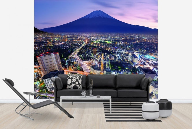 PHOTOWALL / Ueno District and Mt. Fuji in Tokyo, Japan (e22850)