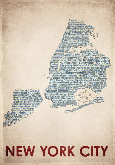 PHOTOWALL / New York City Map (e22957)