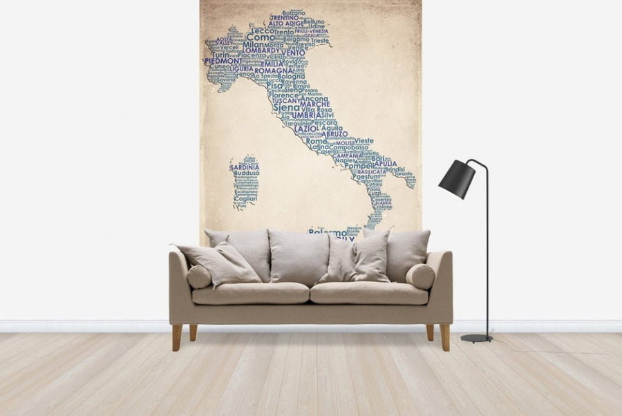 PHOTOWALL / Italy Map (e22959)