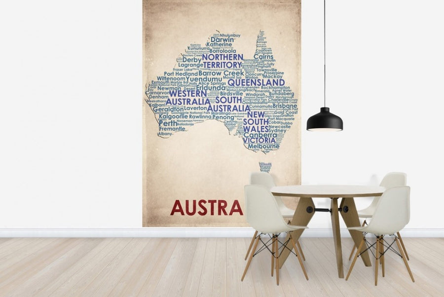 PHOTOWALL / Australia Map (e22964)