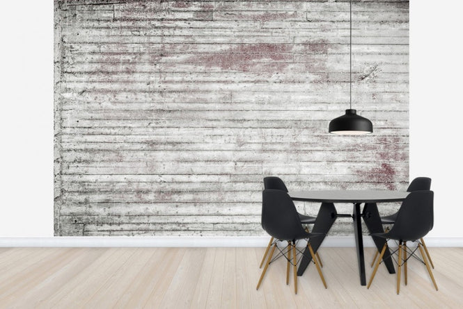 PHOTOWALL / White and Red Concrete Wall (e23058)