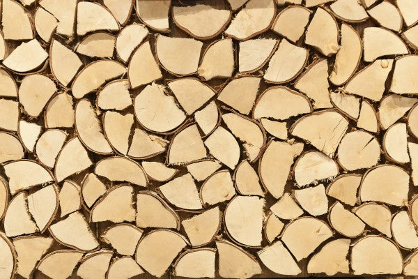 PHOTOWALL / Light Brown Firewood (e23065)