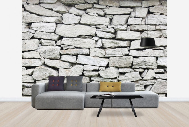PHOTOWALL / Grey Stone Wall (e23089)