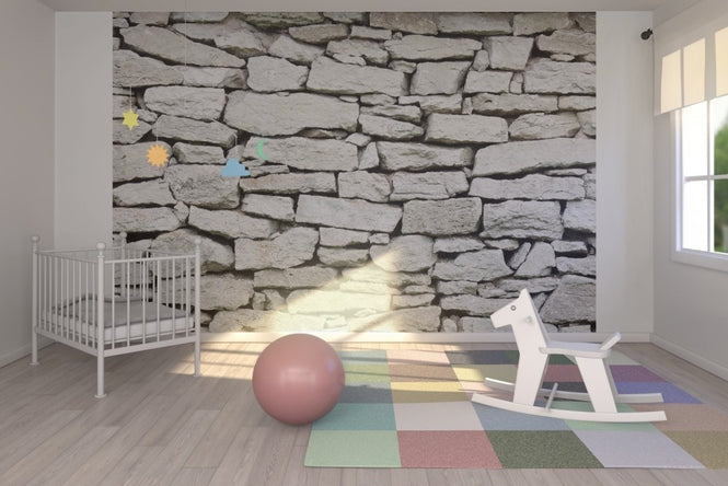 PHOTOWALL / Grey Stone Wall (e23089)