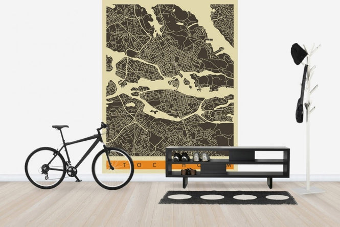 PHOTOWALL / City Map - Stockholm (e23129)