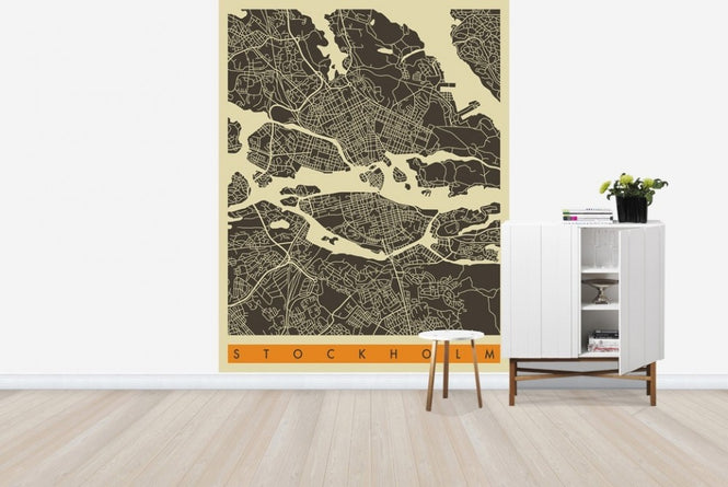 PHOTOWALL / City Map - Stockholm (e23129)