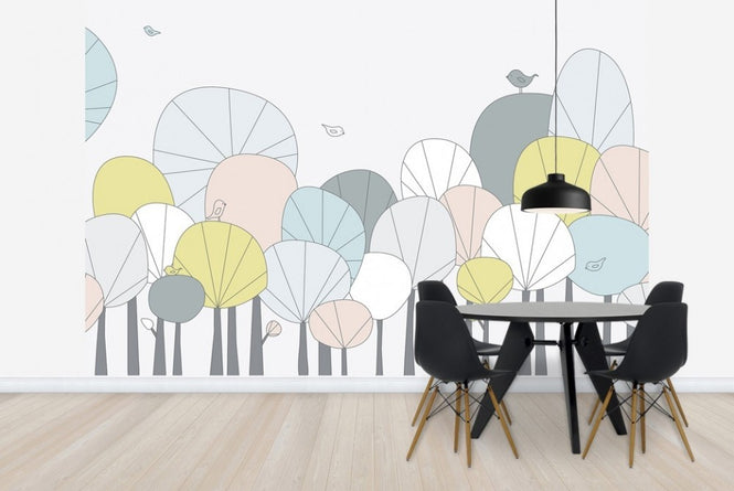 PHOTOWALL / Happy Forest - Pastel (e23138)