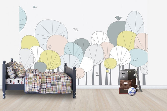 PHOTOWALL / Happy Forest - Pastel (e23138)