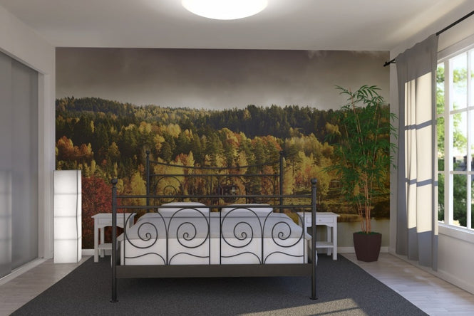 PHOTOWALL / Autumn colored Landscape in Sweden (e23164)