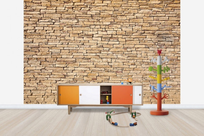 PHOTOWALL / Lime Stone wall (e23176)