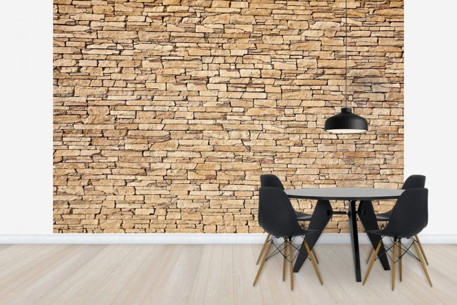 PHOTOWALL / Lime Stone wall (e23176)