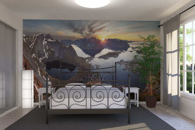 PHOTOWALL / Mountain Landscape at Sunset in Norway (e23179)