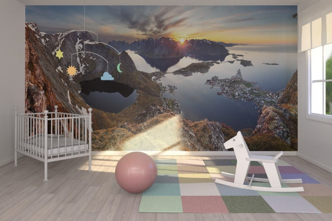 PHOTOWALL / Mountain Landscape at Sunset in Norway (e23179)