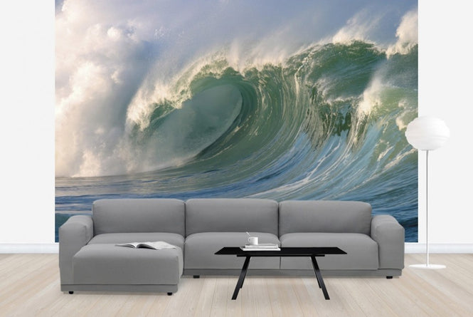 PHOTOWALL / Wave breaking at Waimea Bay (e23201)