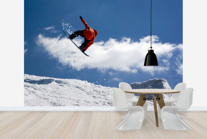 PHOTOWALL / Snowboard Jump from Ramp (e23217)