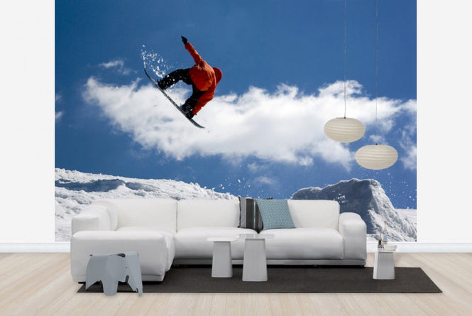 PHOTOWALL / Snowboard Jump from Ramp (e23217)