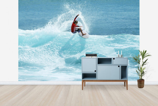 PHOTOWALL / Surfer Carving Top of Wave (e23246)