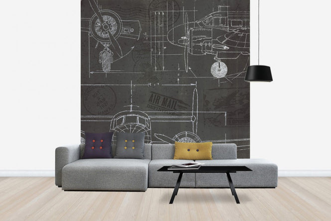 PHOTOWALL / Plane Blueprint 3 (e23412)