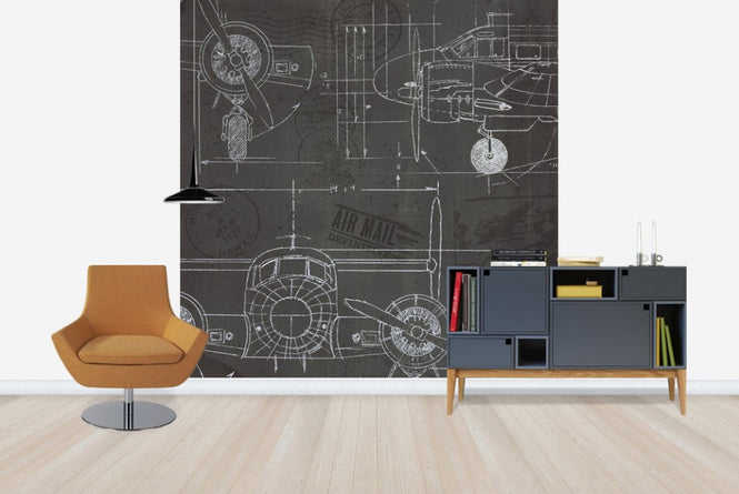 PHOTOWALL / Plane Blueprint 3 (e23412)