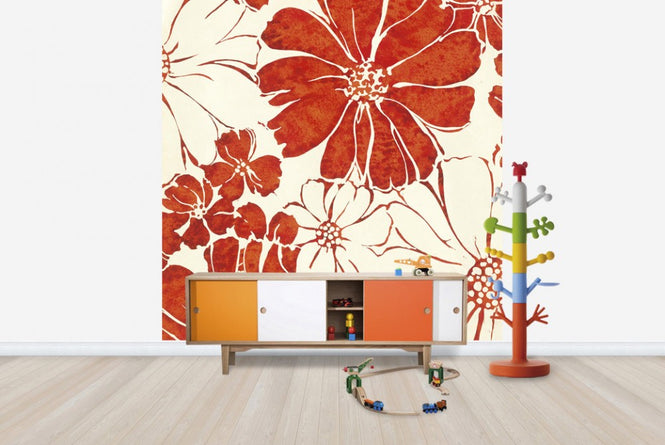 PHOTOWALL / Summer Daisies Red (e23413)