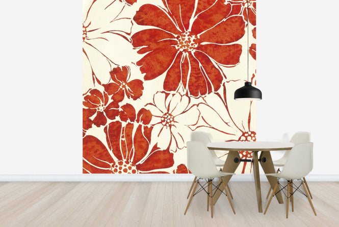 PHOTOWALL / Summer Daisies Red (e23413)