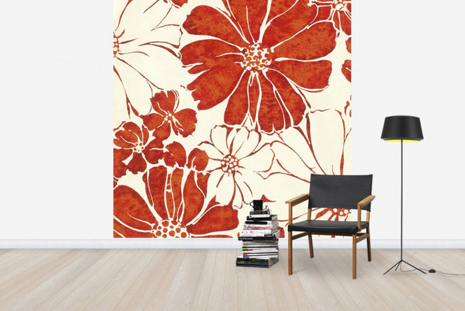 PHOTOWALL / Summer Daisies Red (e23413)